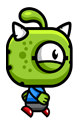 Jump Alien character